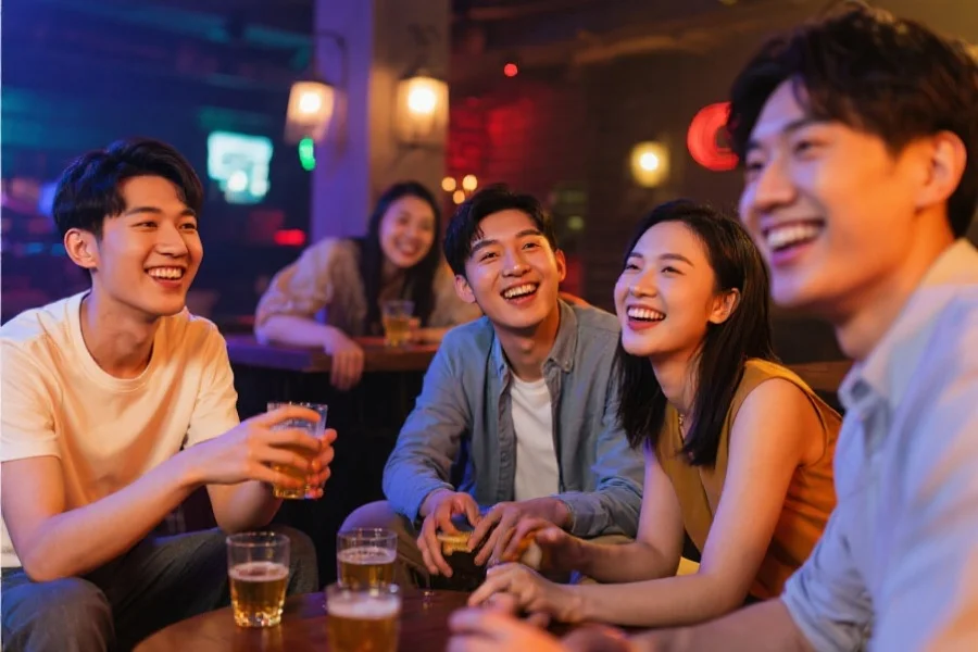 轻松愉快的娱乐氛围